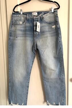 FRAME "Le Original" Jeans, High-Rise/Straight Fit, Size 33 (12/14). NWT